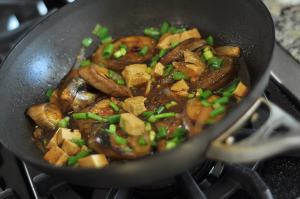 In the wok - Schezuan Style Eggplant